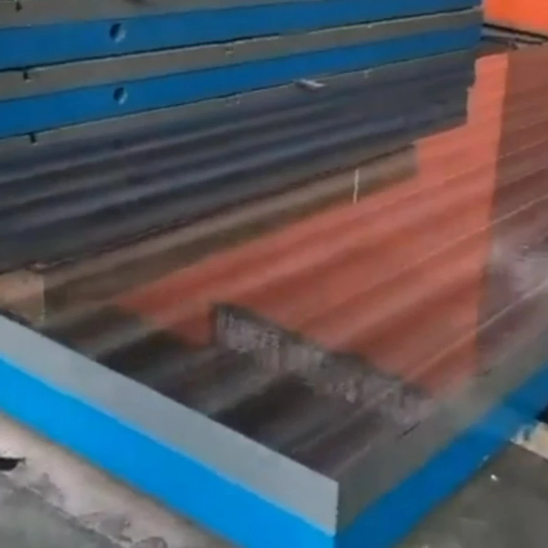 2 metru un 6 metru čuguna skrāpēšanas un lapping platforma gaida sūtījumu